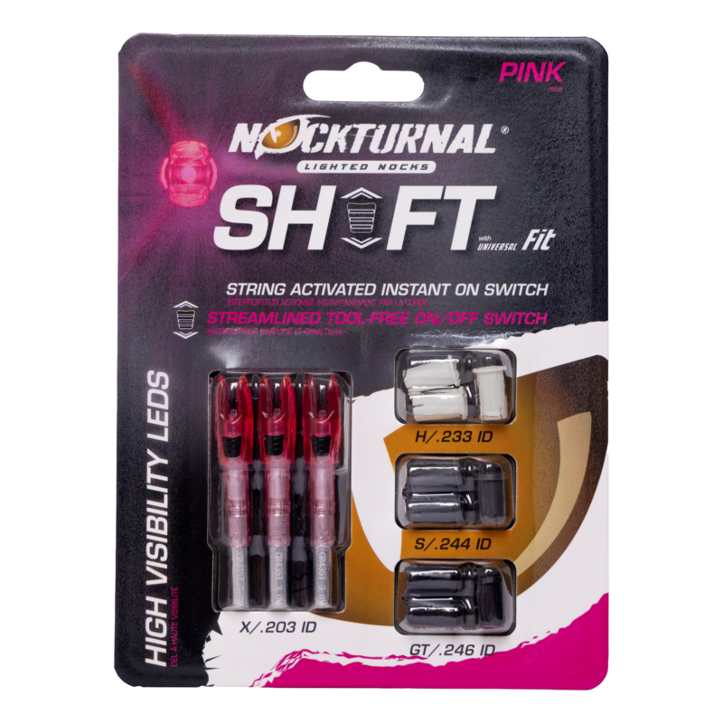 Nockturnal Shift Universal Fit Lighted Nocks β Archery Country