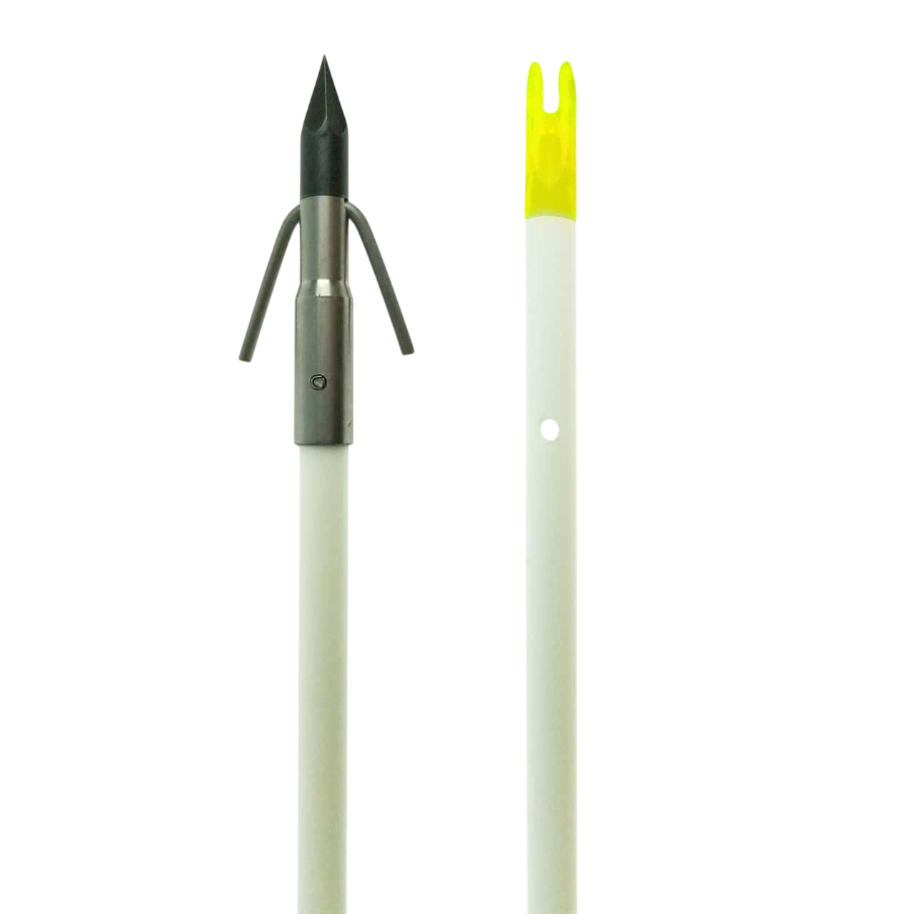 Muzzy Bowfishing Classic White Fiberglass Arrow β Archery Country