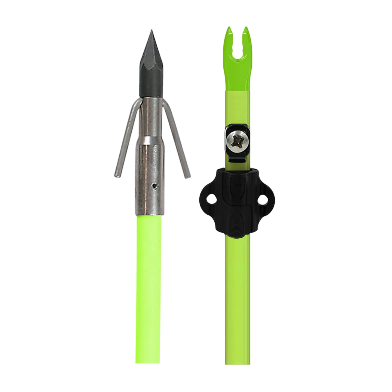 Muzzy Bowfishing Classic Chartreuse Fiberglass Arrow β Archery Country