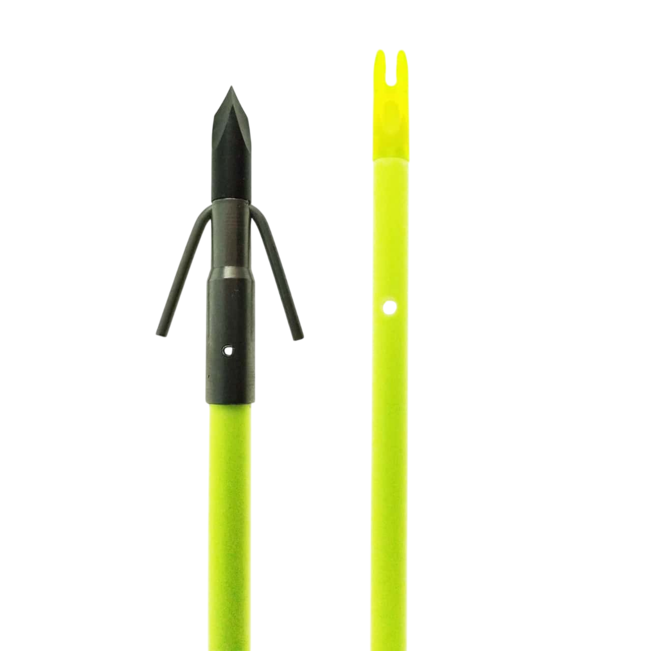 Muzzy Bowfishing Classic Chartreuse Fiberglass Arrow β Archery Country