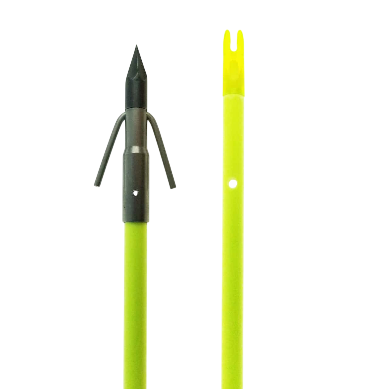 Muzzy Bowfishing Classic Chartreuse Fiberglass Arrow β Archery Country