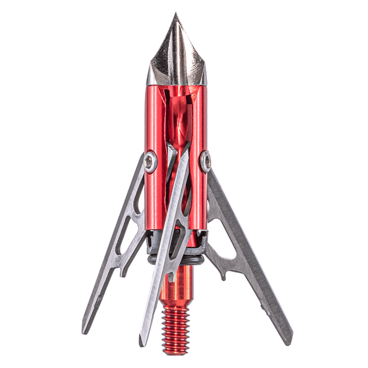 A three-blade broadhead with chisel tip, available at Archery Country's pro shop