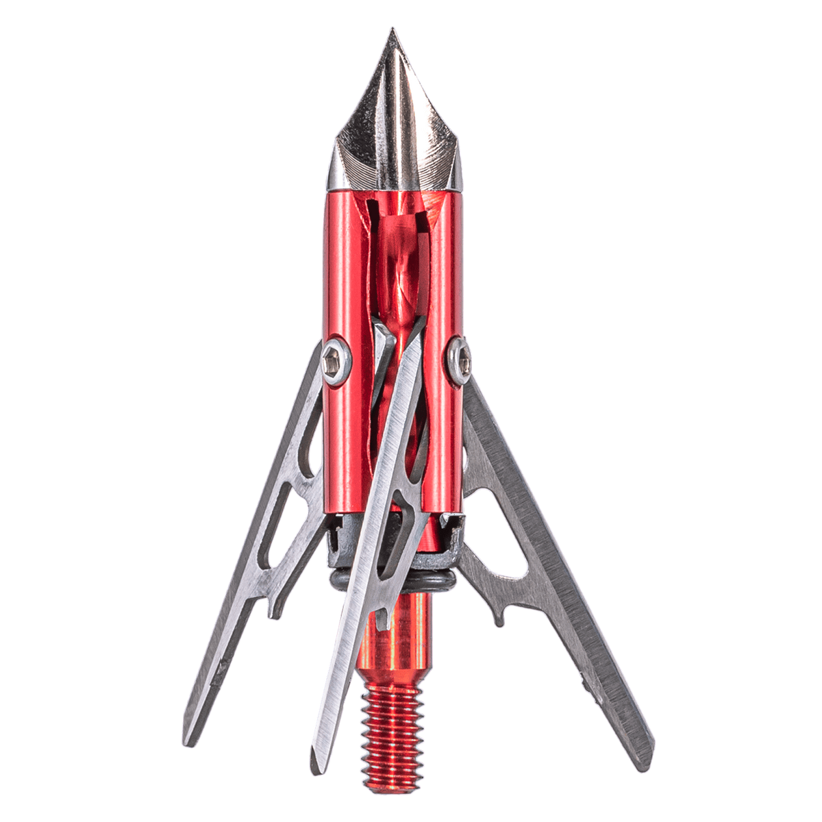 A three-blade broadhead with chisel tip, available at Archery Country's pro shop
