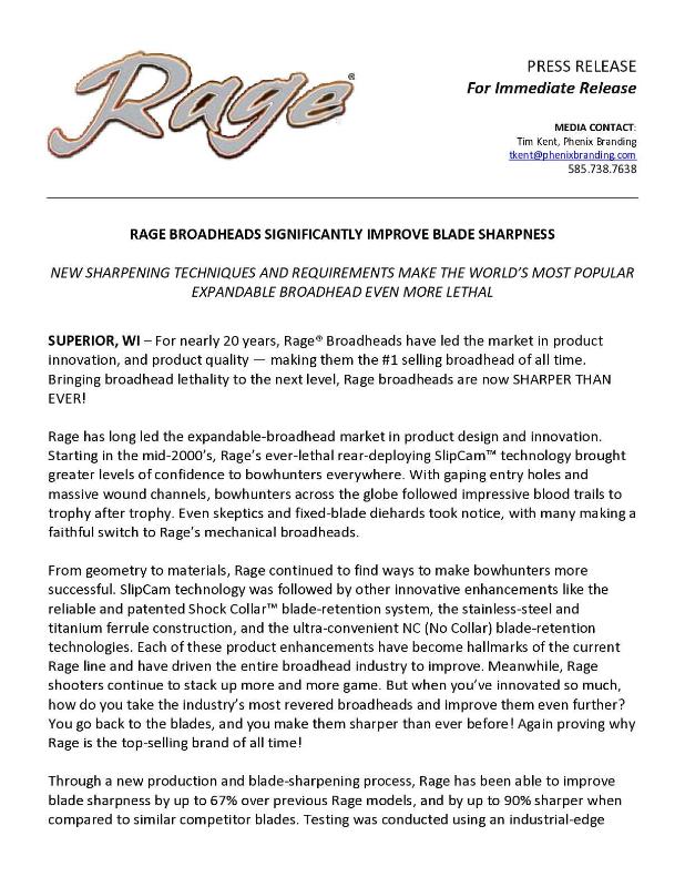 Rage 2-Blade NC Chisel Tip Broadheads — Archery Country