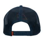 rear view of navy meshback cap